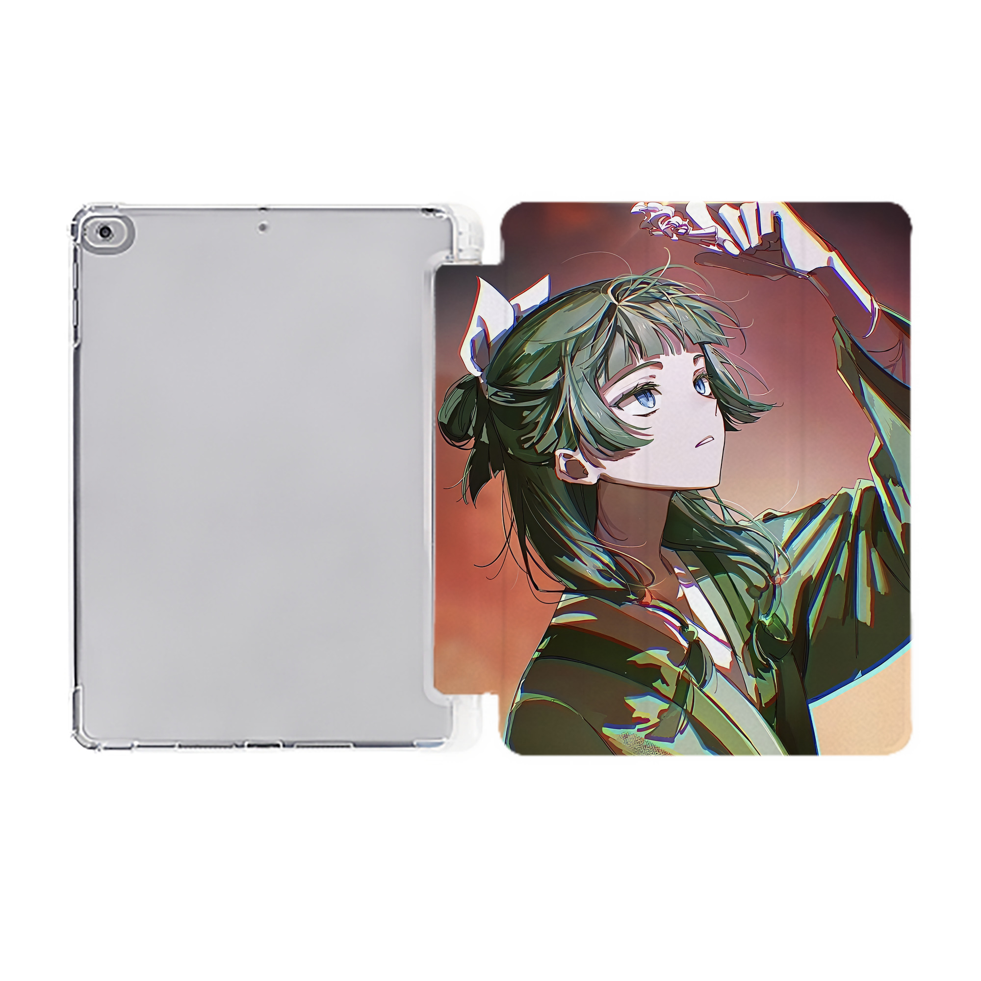 （画像用） 薬屋のひとりごと The Apothecary Diaries IPad ケース ペン収納付き 三つ折りスタンド PUレザー×シリコン 対応機種9.5/10.5/10.9インチ